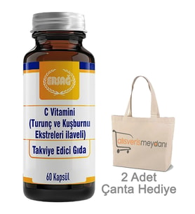 Ersağ C Vitamini (Turunç ve Kuşburnu İlaveli) - 60 Kapsül