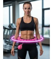 Evde Spor İçin Akıllı Hula Hoop Çemberi Bel İnceltici Mor