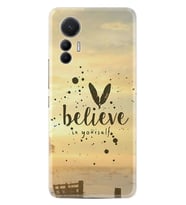 Xiaomi 12 Lite Kılıf Resimli Desenli Baskılı Silikon Belive in Yourself 1316