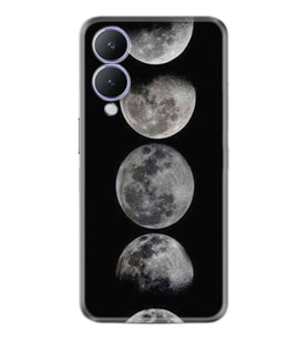 Vivo Y17s Kılıf Resimli Desenli Baskılı Silikon Great Moons 1354