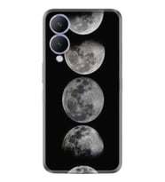Vivo Y17s Kılıf Resimli Desenli Baskılı Silikon Great Moons 1354