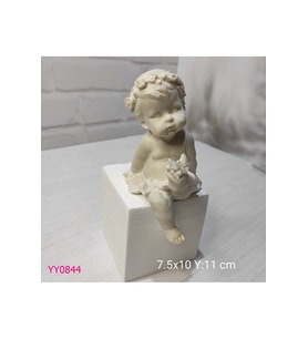 YY0844 Ayağı Kelebekli Oturan Bebek(Küp Dahil Değil) Silikon Kalıp