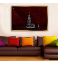 Altın Çerçeveli dekoratif tablo a1730 (Gold)