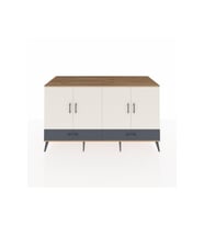 Kronos Konsol 6 Raflı 2 Çekmeceli 4 Kapaklı 176x59x99 Çam-Aytaşı/Antrasit