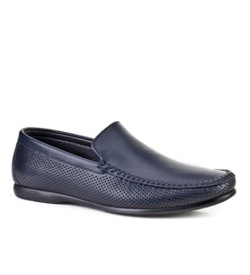Hakiki Deri Lacivert Erkek Loafer