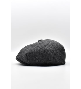 Erkek Dökümlü Kışlık Newsie Kasket Premium Irish Flat Cap Şapka (Antrasit)