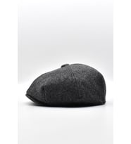 Erkek Dökümlü Kışlık Newsie Kasket Premium Irish Flat Cap Şapka (Antrasit)