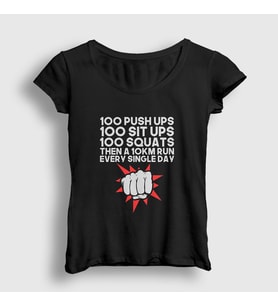 Presmono Kadın Siyah Workout Anime One Punch Man T-Shirt 240919tt