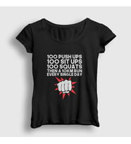 Presmono Kadın Siyah Workout Anime One Punch Man T-Shirt 240919tt