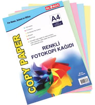 RENKLİ KARIŞIK FOTOKOPİ KAĞIDI 100 LÜ