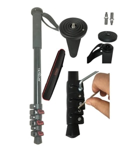 Sony Mc2000 Kamera için TATSUJIN 3 Kademeli Monopod