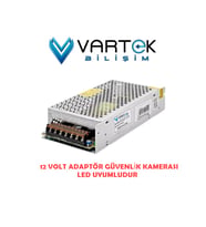 12 Volt 15 Amper Metal Kasa Adaptör – Geniş Kasa Güç Kaynağı