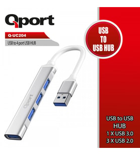 QPORT Q-UC204 4port USB Çoklayıcı Hub