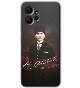 Redmi Note 12 4G Kılıf HD Desen Baskılı Kılıf - Kemal Atatürk