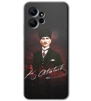 Redmi Note 12 4G Kılıf HD Desen Baskılı Kılıf - Kemal Atatürk