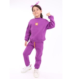 Toontoy Kız Çocuk Eşofman Takım (Mor)