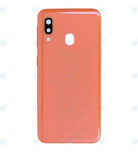BYR Samsung A20 E Turuncu Kasa + Kapak + Yan Tuşlar, LENS HARİÇ