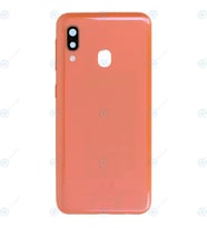 BYR Samsung A20 E Turuncu Kasa + Kapak + Yan Tuşlar, LENS HARİÇ