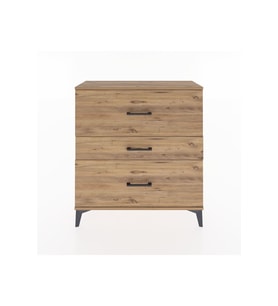 Arges Şifonyer 3 Çekmeceli 88x30x96 Çam-Çam