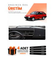 SKODA FORMAN (1990-1995) Uyumlu Torpido Koruma Örtüsü Oto Kılıfı - Siyah