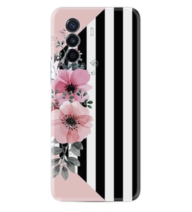 Huawei Nova Y70 Y90 Nova 9 SE  Kılıf Desemli Silikon Flowers 4 1390
