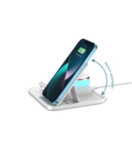 ScHitec 4in1 Kablosuz Wireless Hızlı Şarj Ünitesi 18.5W ve Gece Lambası Beyaz