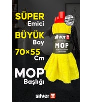 Yüksek Emicilik Mikrofiber Sarı Jumbo Mop Başlığı 70×55 Cm