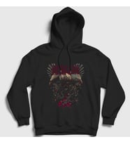 Presmono Unisex Siyah Eagles Bring Me The Horizon Kapüşonlu Sweatshirt 20850tt
