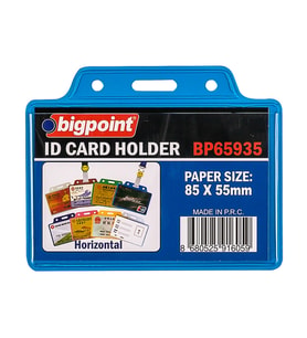 Bigpoint Kart Poşeti Yatay Mavi 85x55mm x 10 Adet (Renksiz)