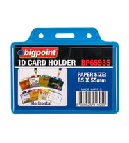 Bigpoint Kart Poşeti Yatay Mavi 85x55mm x 10 Adet (Renksiz)