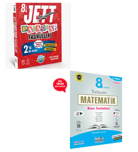 8.Sınıf LGS Ünlüler Jett 15 Paragraf Fasikülleri + Matematik Fasikülleri Hediyeli