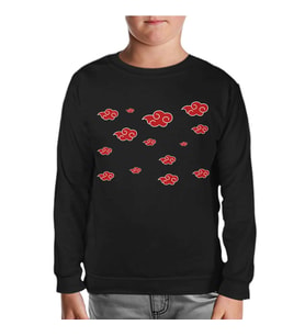 Naruto - Akatsuki Siyah Çocuk Sweatshirt