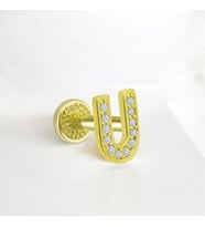 Glorria Altın U Harfi Tragus Piercing