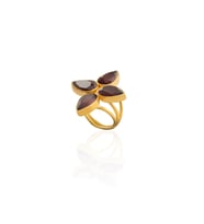 Kadir Jewellery 22 Ayar Altın Kaplama Zirkon Taşlı Kadın Otantik Yüzük