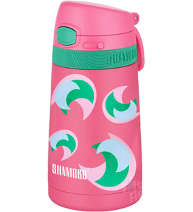 Çocuk 350 Ml Pipetli Paslanmaz Çelik Termos Bpa İçermez 7 Renk (Koyu Pembe)