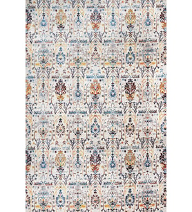Çok Renkli Floral Desenli Eskitme Halı Dijital Baskılı Şık Salon Halısı Koridor Vintage