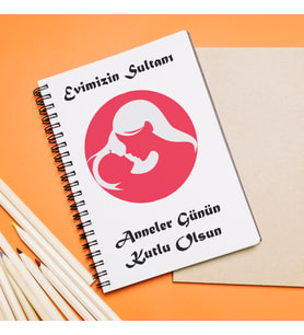 Anneler Günü Tasarımlı Defter