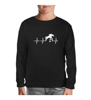 At 10 Siyah Çocuk Sweatshirt