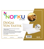 Nofku Doğal Boncuk Yün Yastık 50*70