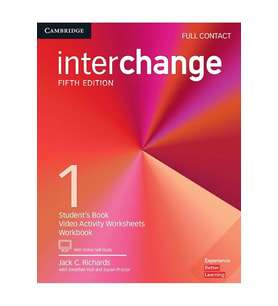 Interchange 1 Full Contact 5th Edition include Workbbok and video activity sheets with downloadable Audios