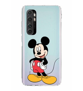 Xiaomi  Mi Note 10 Lite  Kamera Korumalı Kapak Mickey Mouse Tasarımlı Şeffaf  Kılıf