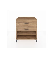 Kronos Şifonyer Tek Raflı 2 Çekmeceli 88x59x96 Çam-Çam
