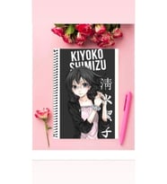 Kiyoko Shimizu Anime Defter 1 Adet Özel Tasarım A4 Boyutu Telli Çizgili Defter 21*29 Cm