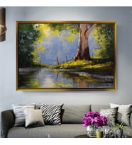 Altın Çerçeveli dekoratif tablo l509 (Gold)