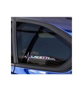 Lacetti Yan Cam Sticker Oto Kapı 20 Cm X 7 Cm Hologram c18