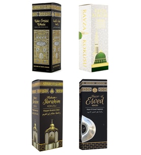 Kabe Örtüsü Kokusu Medine Ravza Kokusu Makamı İbrahim Kokusu Ve Hacerül Esved Kokusu Sprey 400 Ml.