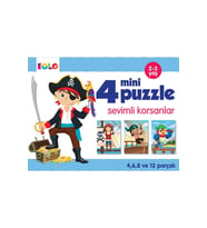 4 Mini Puzzle - Sevimli Korsanlar - Eolo Yayıncılık - Eolo Kolektif Kitabı