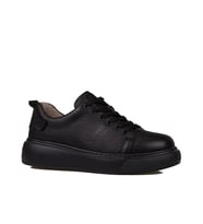 Trend Adımlar Siyah Aura Kadın Hakiki Deri Sneaker