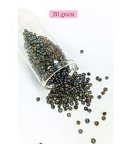 Dökme Cam Kum Boncuk (8/0) 3 mm - 20 Gram - Alacalı Renk - BNC151