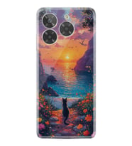 Era 50 Kılıf HD Resim Baskılı Manzara Kedi StKd -096